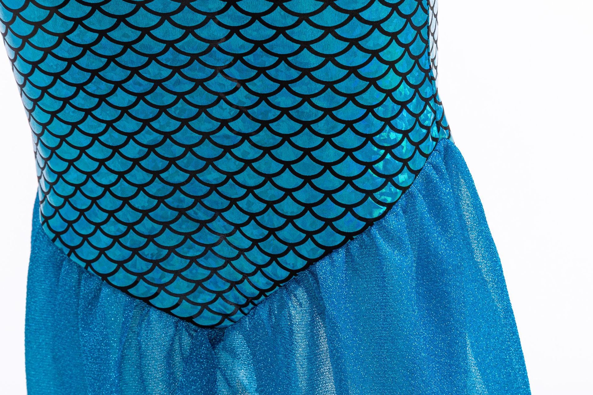 Girls Mermaid Little Flying Sleeves Sequin Dress Children Baby Fashionable Sleeveless Princess Dress Baby Fishtail Long Dress